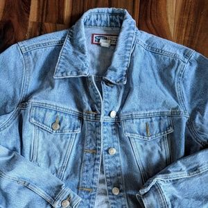 Light wash vintage jean jacket